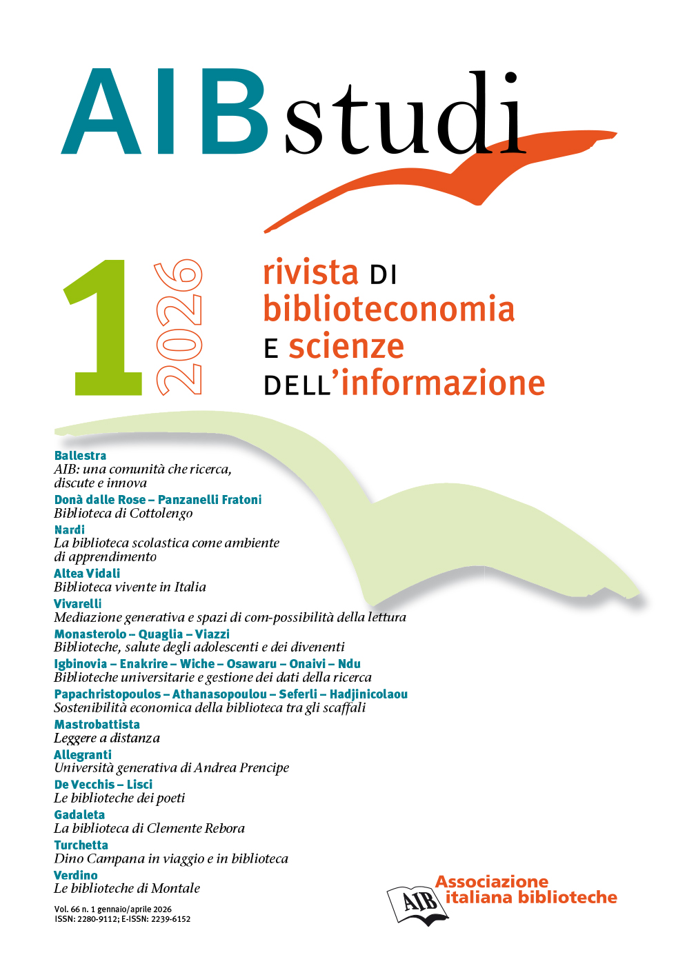 					Visualizza V. 66 N. 1 (2026): gennaio/aprile
				