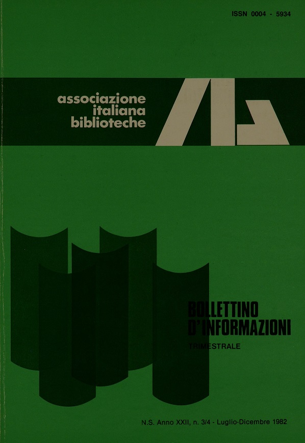 					Visualizza V. 22 N. 3-4 (1982): Luglio-Dicembre
				